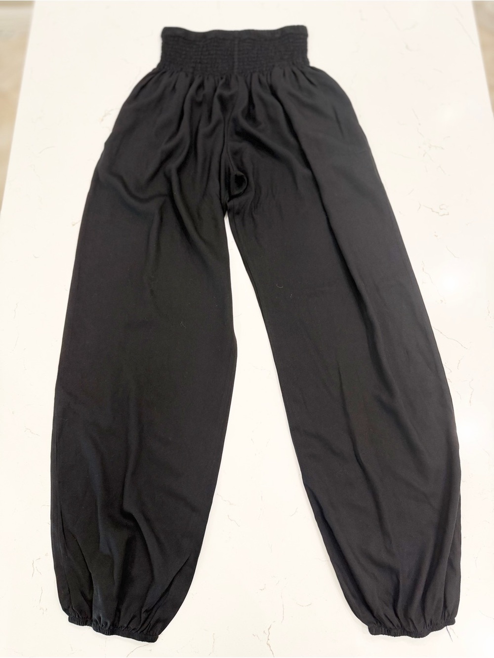 Lotus & Luna Black Harem Pants Size Small Balloon Pants Genie Boho Festival